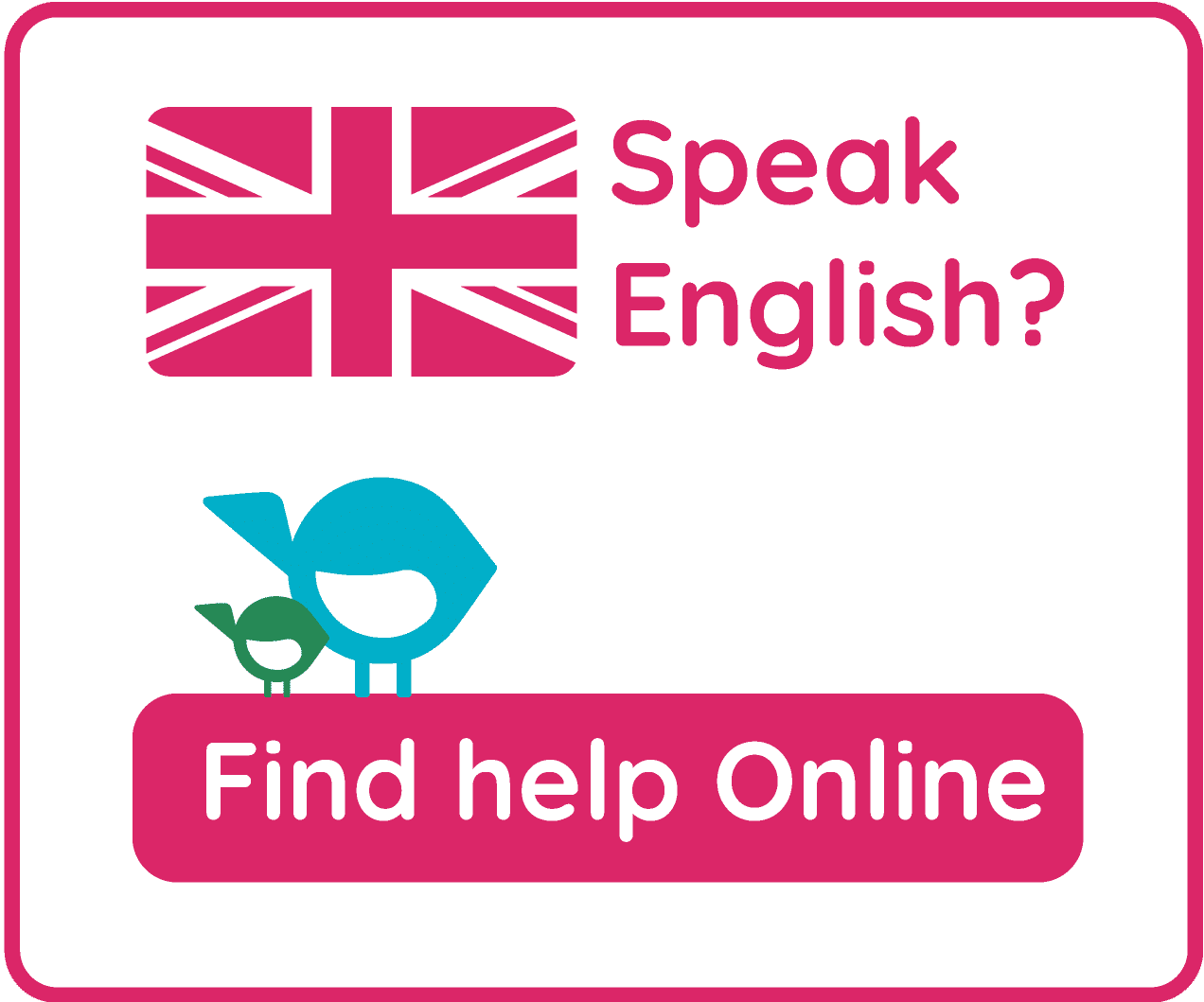 Button_Speak Englisch_quadratisch